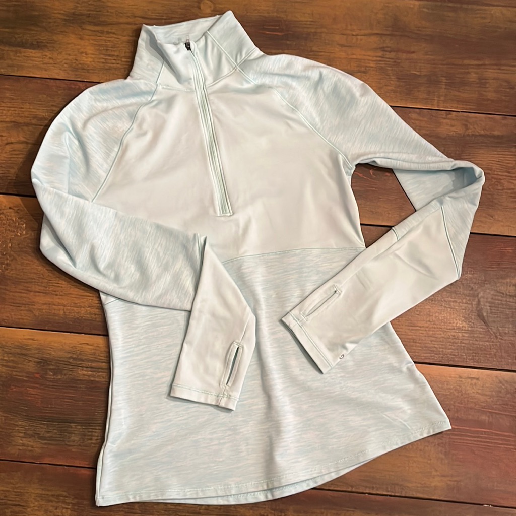 Mint 3/4 Zip Pullover